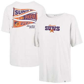 Women's '47 White Phoenix Suns Bow and Banner Sadie T-Shirt