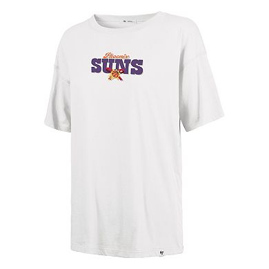 Women's '47 White Phoenix Suns Bow and Banner Sadie T-Shirt