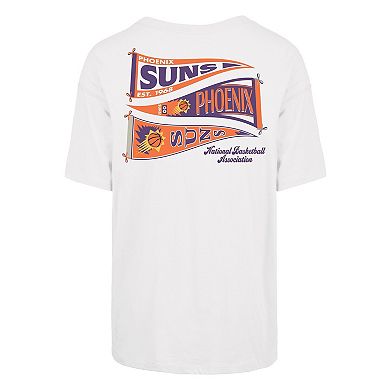 Women's '47 White Phoenix Suns Bow and Banner Sadie T-Shirt