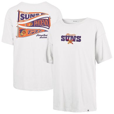 Women's '47 White Phoenix Suns Bow and Banner Sadie T-Shirt