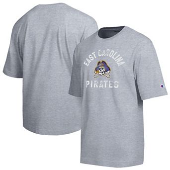 Men's Champion Heather Gray ECU Pirates Weathered Team T-Shirt