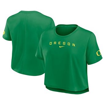 Women's Nike Green Oregon Ducks Premium Performance Dri-FIT Cropped Top