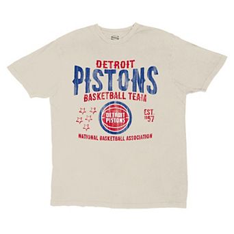 Unisex Stadium Essentials White Detroit Pistons Shapeshifter Vintage T-Shirt