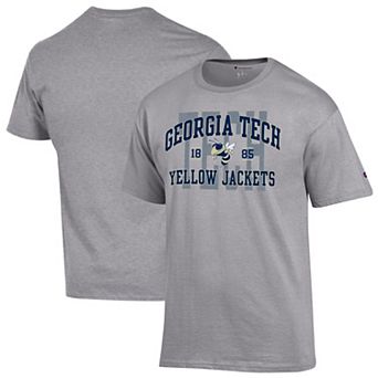 Men's Champion Heather Gray Georgia Tech Yellow Jackets Varsity T-Shirt