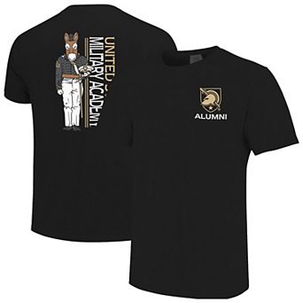 Men's Black Army Black Knights Mascot Grad Achievement Unlocked T-Shirt