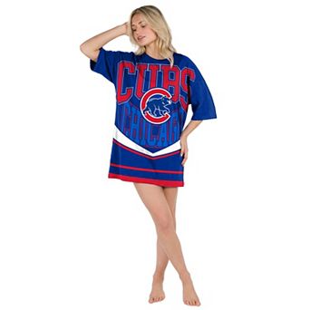 Women's Concepts Sport Royal Chicago Cubs Mosaic Knit Nightdress