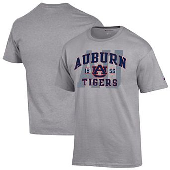 Men's Champion Heather Gray Auburn Tigers Varsity T-Shirt