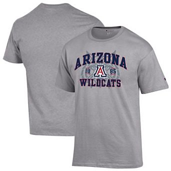 Men's Champion Heather Gray Arizona Wildcats Varsity T-Shirt