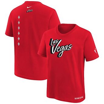 Youth Nike Red Las Vegas Aces Rebel Edition T-Shirt