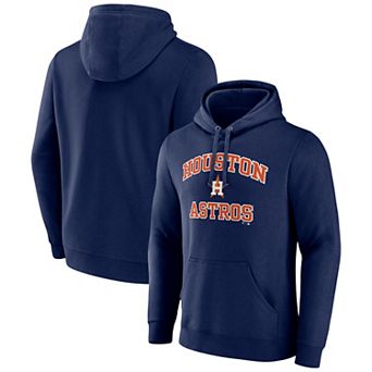 Men's Logo Athletic Navy Houston Astros Heart & Soul Hoodie