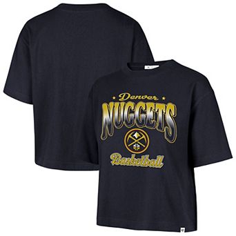 Women's '47 Navy Denver Nuggets Vibe Check Reed City T-Shirt
