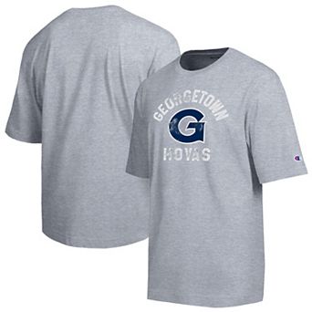Men's Champion Heather Gray Georgetown Hoyas Weathered Team T-Shirt