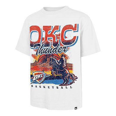 Men's '47 White Oklahoma City Thunder Regional Franklin T-Shirt
