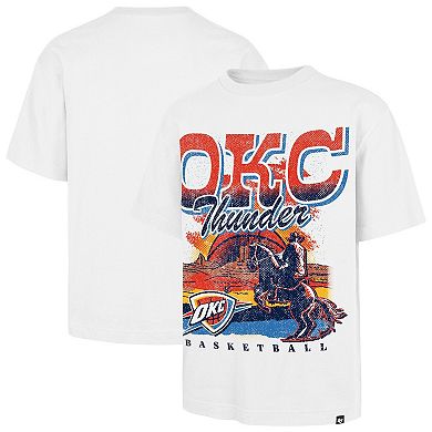 Men's '47 White Oklahoma City Thunder Regional Franklin T-Shirt