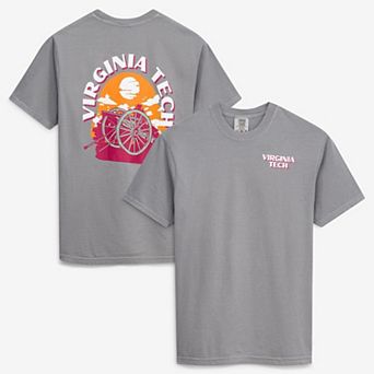 Men's Gray Virginia Tech Hokies Comfort Colors Team Statue T-Shirt