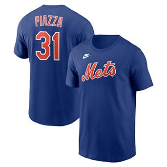 Men's Nike Mike Piazza Royal New York Mets Cooperstown Collection Name & Number T-Shirt