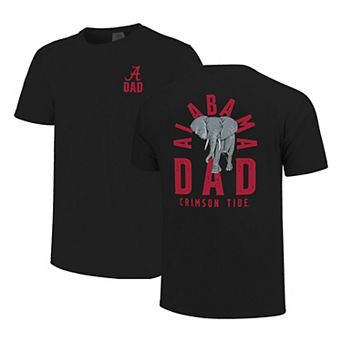 Men's Black Alabama Crimson Tide Father's Day Mascot Overlay T-Shirt