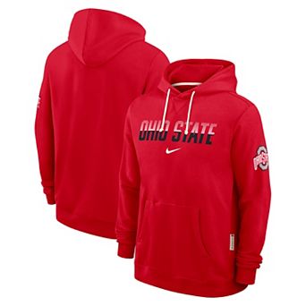 Men's Nike Scarlet Ohio State Buckeyes 2026 Sideline Standard Issue Dri-FIT Hoodie