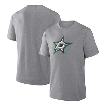Men's Fanatics Heather Gray Dallas Stars Elevated Tri-Blend T-Shirt