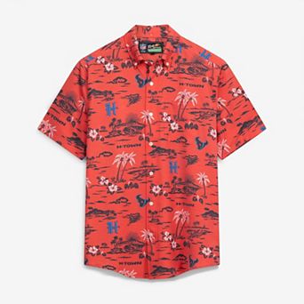 Men's Reyn Spooner Red Houston Texans Kekai Performance Button-Down Top