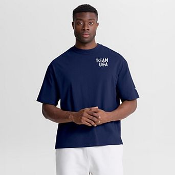 Men's Fanatics Navy Team USA Oversized Type Play T-Shirt