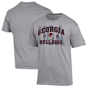 Men's Champion Heather Gray Georgia Bulldogs Varsity T-Shirt