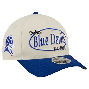 Men's New Era Natural/Royal Duke Blue Devils Prepster 9FORTY M-Crown Adjustable Hat