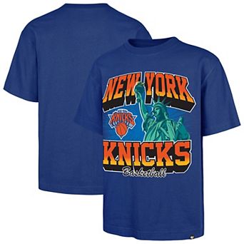 Men's '47 Blue New York Knicks Regional Franklin T-Shirt