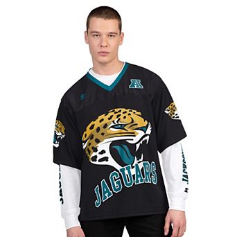 Men's Starter Black/White Jacksonville Jaguars Short Sleeve & Long Sleeve T-Shirt Combo Pack