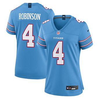 Women's Nike Wan'Dale Robinson Light Blue Tennessee Titans Team Game Jersey