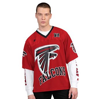 Men's Starter Red/White Atlanta Falcons Short Sleeve & Long Sleeve T-Shirt Combo Pack