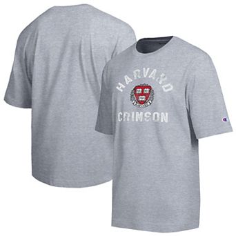 Men's Champion Heather Gray Harvard Crimson Team T-Shirt