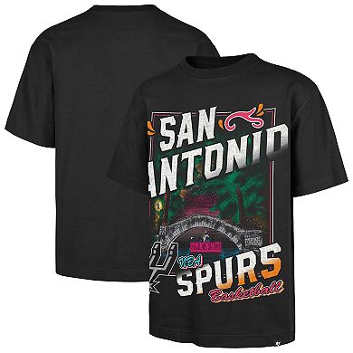 Men's '47 Black San Antonio Spurs Regional Franklin T-Shirt