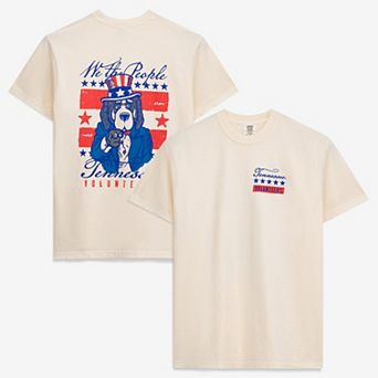 Men's Cream Tennessee Volunteers Uncle Sam Mascot T-Shirt