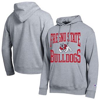 Men's Champion Heather Gray Fresno State Bulldogs Team Hoodie