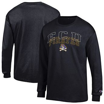 Men's Champion Black ECU Pirates Team Long-Sleeve T-Shirt