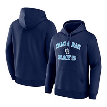 Men's Logo Athletic Navy Tampa Bay Rays Heart & Soul Hoodie