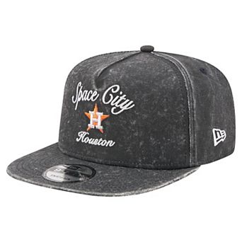 Men's New Era Black Houston Astros City Slogan A-Frame 9FIFTY Snapback Hat