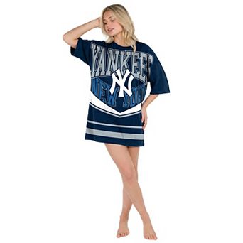 Women's Concepts Sport Navy New York Yankees Mosaic Knit Nightdress