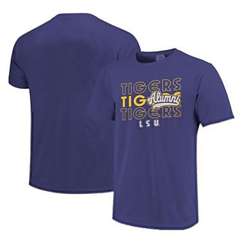 Men's Purple LSU Tigers Alumni Script Overlay T-Shirt