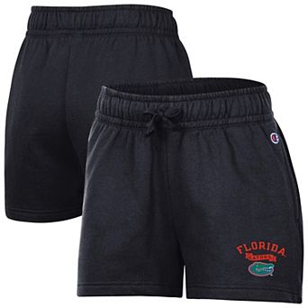 Women's Champion Black Florida Gators Powerblend Elastic Waist Shorts