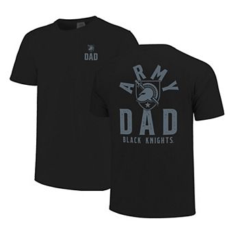 Men's Black Army Black Knights Father's Day Mascot Overlay T-Shirt