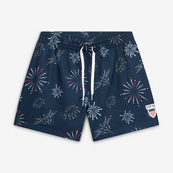 Men's Chubbies Navy Team USA The Rockets Red Glare Classic Lined Swim Trunk