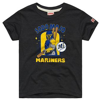 Youth Homage Charcoal Seattle Mariners Star Wars x MLB Dark Side T-Shirt