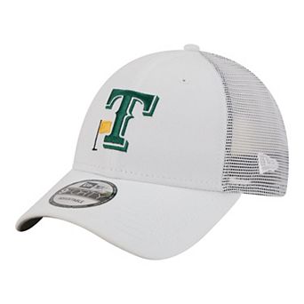 Men's New Era White Texas Rangers Flag 9FORTY Trucker Adjustable Hat