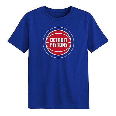 Preschool Outerstuff Blue Detroit Pistons Primary Logo T-Shirt