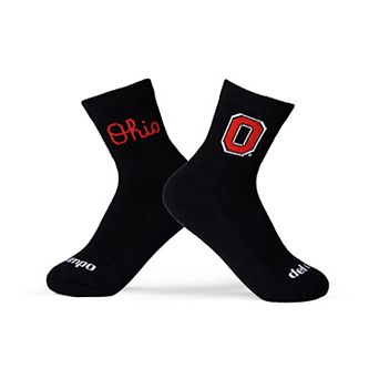 Unisex Del Campo Black Ohio State Buckeyes Quarter-Length Socks