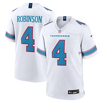 Men's Nike Wan'Dale Robinson White Tennessee Titans Game Jersey