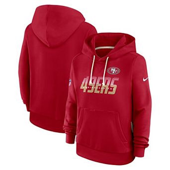 Women's Nike Scarlet San Francisco 49ers Sideline Standard Issue Dri-FIT Hoodie