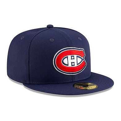 Men's New Era Navy Montreal Canadiens Core 59FIFTY Fitted Hat